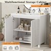 ChicFurnit 24/30/36 Inch Bathroom Vanity with Sink Retro Bathroom Storage Cabinet with Soft Close Door Ceramic Sink for Bathroom, 18.3"*24"*33.8" - 4 of 4