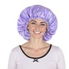 Anna-Kaci Silk Sleep Bonnet Adjustable Elastic Band Smooth Hair Protection Cap for Curly and Natural Hair - 2 of 4