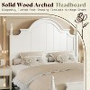 AMERLIFE Bed Frame, Solid Wood with 56" Arched Headboard, Wooden Slats Support,Traditional Poster Bed, Easy Assembly,No Box Spring Needed - 3 of 4