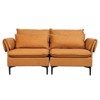Modern Fabric Loveseat with Solid Wood Frame and High Legs – Stylish and Comfortable for Home & Office - 4 of 4