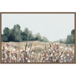Amanti Art Muted Meadows by Hannah Dawson Framed Canvas Wall Art - 1 of 4