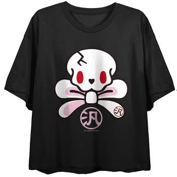 Ghostface Scary Women's Black Crop T-shirt-large : Target