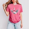 Valentine Goose Coquette - Women's Short Sleeve Graphic T-Shirt - 3 of 4
