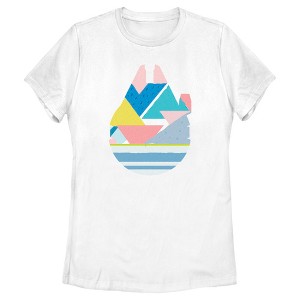 Women's Star Wars Easter Egg Millennium Falcon T-Shirt - 1 of 4