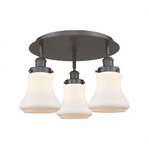 Bellmont - 3 Light Flush Mount In Art Deco Style-9.75 Inches Tall and 17.75 Inches Wide - 1 of 1
