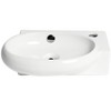ALFI ABC117 White 17inches Small Wall Mounted Ceramic Sink with Faucet Hole - 3 of 4