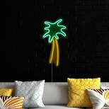 Northlight 19" Green and Yellow Palm Tree LED Neon Style Wall Sign