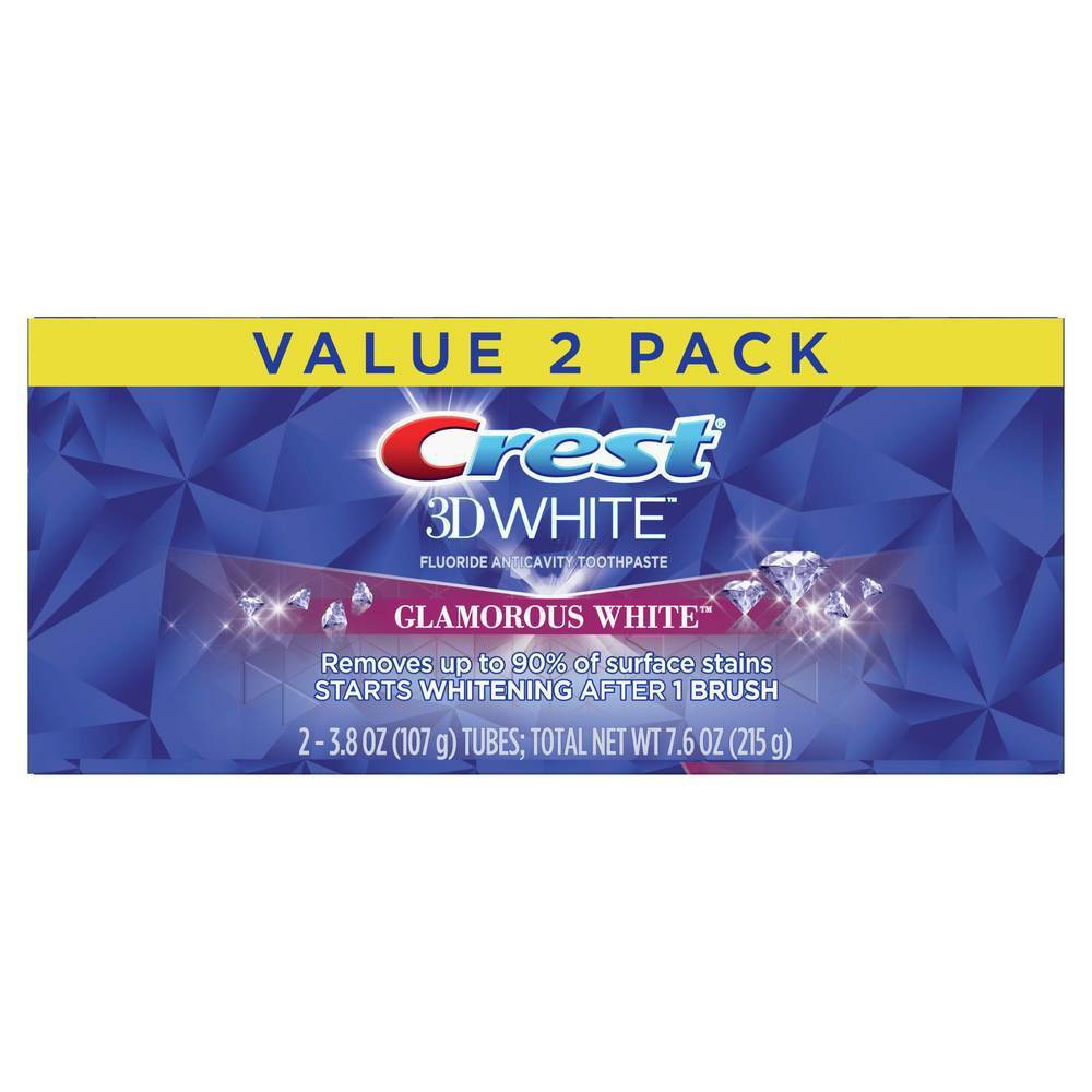 UPC 030772000403 product image for Crest 3D White Glamorous Toothpaste - White - 3.8oz/2pk | upcitemdb.com