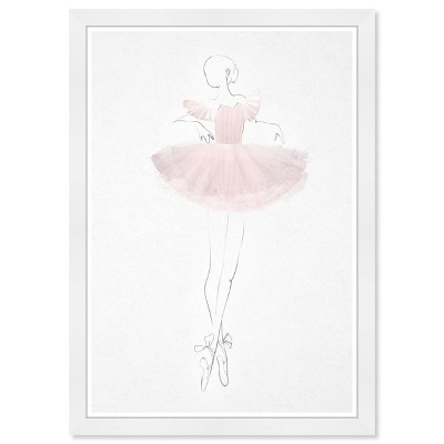 13 X 19 Ballerina I Music And Dance Framed Wall Art Pink