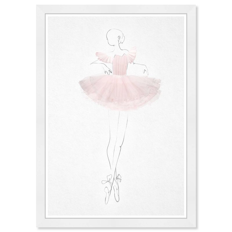 13&#34; x 19&#34; Ballerina I Music and Dance Framed Wall Art Pink - Olivia&#39;s Easel, 1 of 6