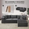 COZONY 106" Cloud Sectional with L-Shaped Chaise, Modern Modular Deep-Seat Sofa, Upholstered, Left-Facing - 4 of 4