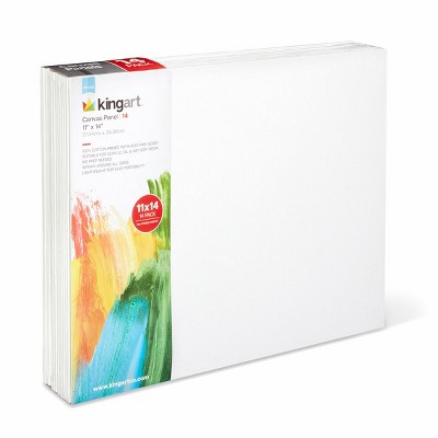 KINGART Canvas Panels 11" x 14", 14-Pack