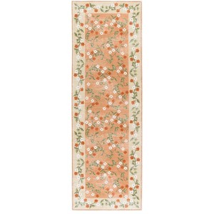 Martha Stewart Floral MSRW195  Machine Washable Skid-Resistant Power Loomed Indoor Rugs - 1 of 4