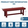 Hyleory HDPE Outdoor Patio Dining Bench - Durable & Weather Resistant Simple Stool - 4 of 4