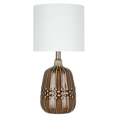 19" Ceramic Accent Lamp Bronze  - Cresswell Lighting