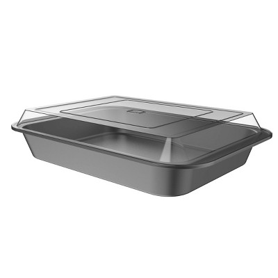 Hastings Home 9" x 13" Nonstick Rectangular Baskeware Set Including Baking Pan with Lid