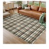 Green-2*6 feet  Modern Plaid Machine Washable Area Rug Non Slip Non Shedding Throw Rugs Stain Resistant Pet Friendly For Bedroom Living Room Low Pile - 4 of 4