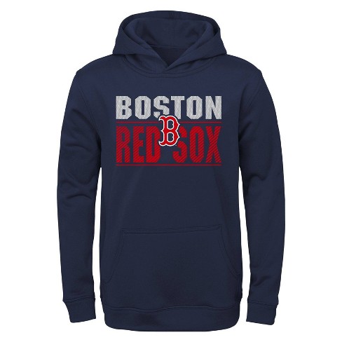 Mlb Boston Red Sox Women's Lightweight Bi-blend Hooded T-shirt : Target