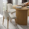 Dovelina Modern Dining Chair with Upholstery and Wooden Legs (Set of 2) - 2 of 4