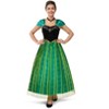 Joyfy Women Halloween Costume Coronation Dress, Green Princess Dress Costume, Adult Princess Dress for Halloween Cosplay Party - 2 of 4
