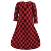 Hudson Baby Infant Girl Thermal Long Sleeve Sleeping Bag 2pk, Buffalo Plaid Leopard - 3 of 4