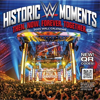 WWE Historic Events 2025 12"x12" Team Wall Calendar