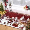 Christmas Area Rug Machine Washable Xmas Santa Claus Rug for Living Room Non Slip Soft Faux Wool - 2 of 4
