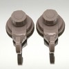 Evideco French Home Goods Set of 2 Strong Hold Vacuum Suction Cup Hooks for Shower & Kitchen – Perfect for Loofah, Towels & More - 2 of 4