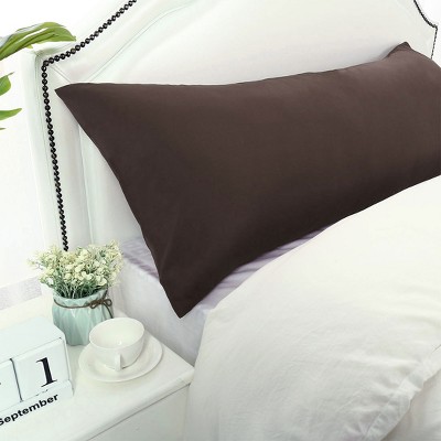 1 Pc Body 1800 Series Soft Brushed Microfiber Pillowcase Brown - PiccoCasa