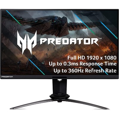 Acer Predator X25 24.5" Gaming Monitor FullHD 1920x1080 IPS 360Hz 1ms VRB 400Nit - Manufacturer Refurbished