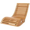 Outsunny Slatted Seat Outdoor Rocking Chair, Wooden Rocking Chair, Teak - 4 of 4