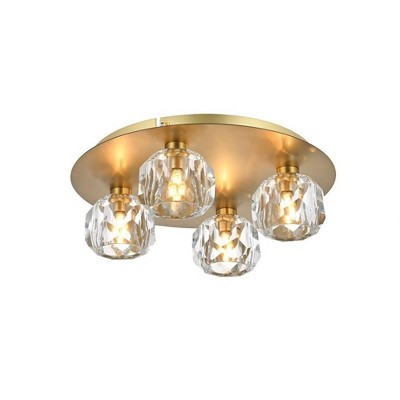 Elegant Lighting Graham 4 - Light Flush Mount in  Gold