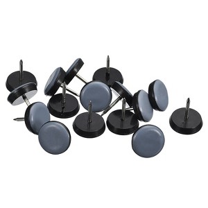 Unique Bargains Nail-on Round Chair Leg Protectors for Carpet Hardwood Floors - 1 of 4