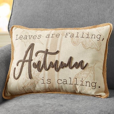 Pumpkin-Shaped or Embroidered Harvest Accent Pillows