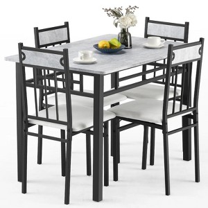 SUGIFT Dining Table Set for 4, Dining Table and Chairs Set of 4 for Dining Room - 1 of 4
