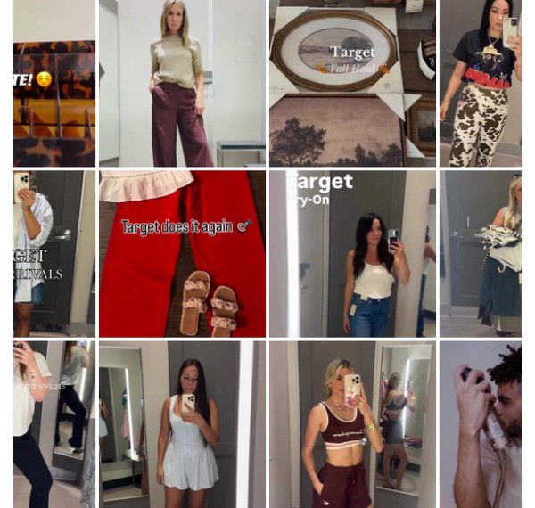 Collage of people showing off their #TargetStyle