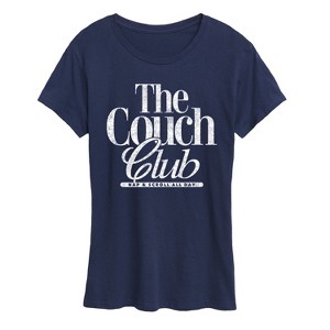 Women's - Instant Message - Valentine's Day Couch Club Short Sleeve Graphic T-Shirt - 1 of 4