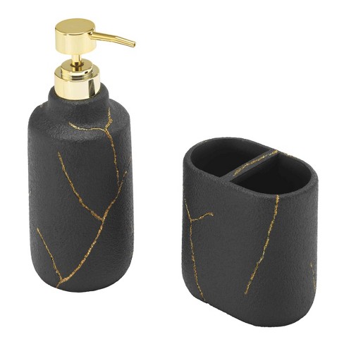 Nicole Miller Sydney 2 Pc Bath Accessory Set : Target