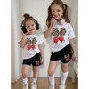 Mocamel Young Girl Summer Slogan Printed Short Sleeve T-Shirt Style Hit Summer Tops - 4 of 4