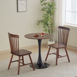 Okak Modern Round Dining Table with Pedestal Base Kitchen Table Bar Table for Kitchen, Dining Room - 1 of 4