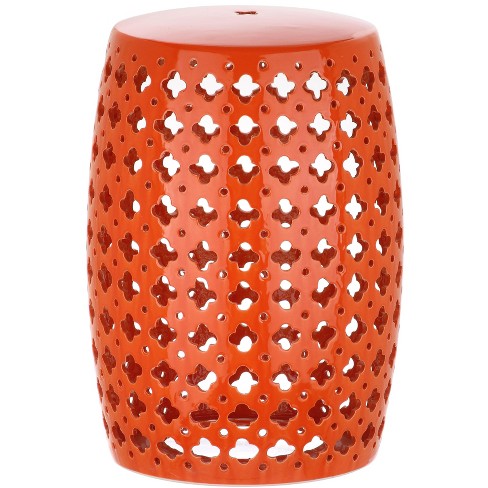 Lacey Garden Stool - Orange - Safavieh : Target