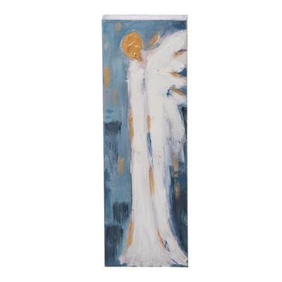 Transpac Wood Hand Painted Angel Block Decor Home Decorations Spring