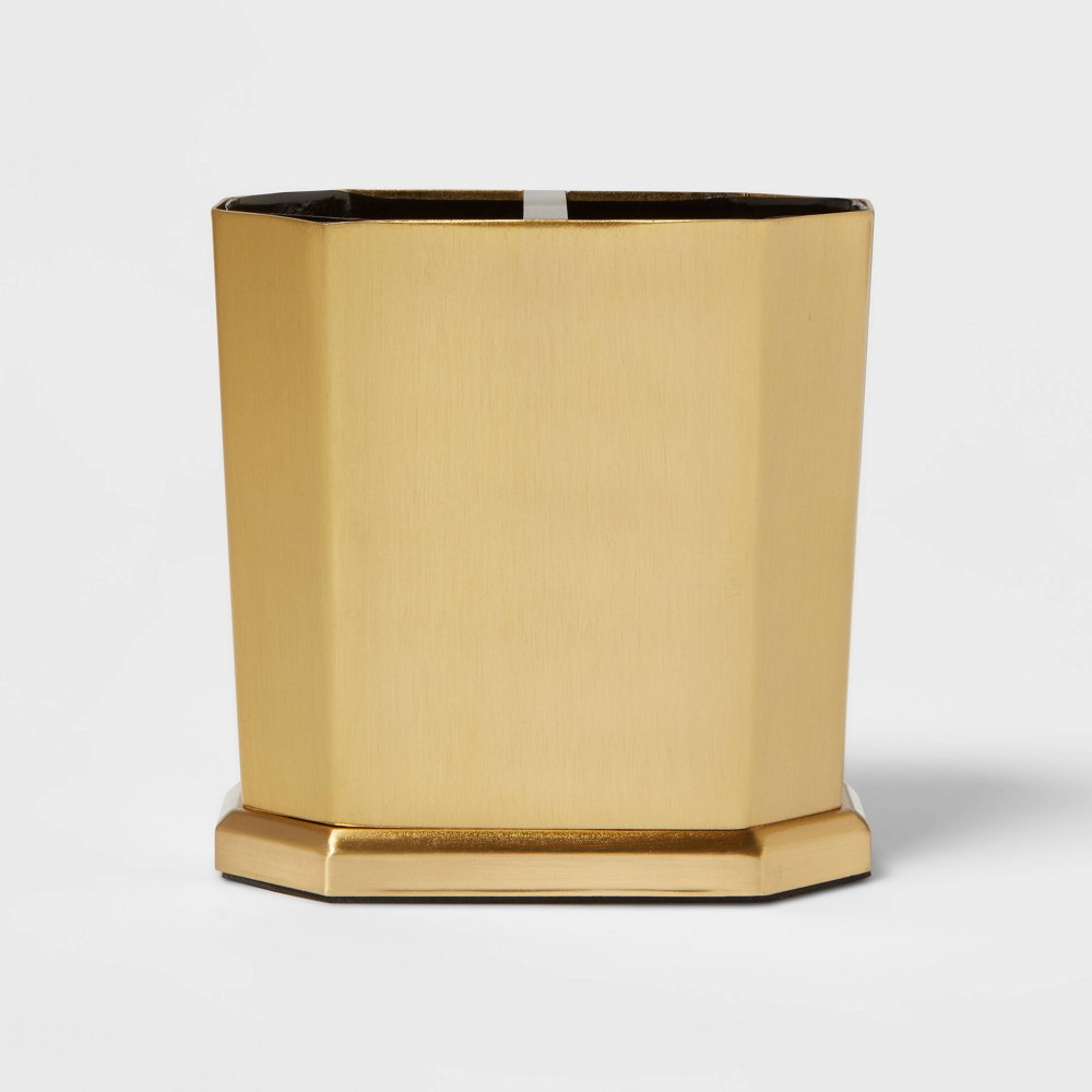 Photos - Toothbrush Holder Solid  Faceted Gold - Threshold™