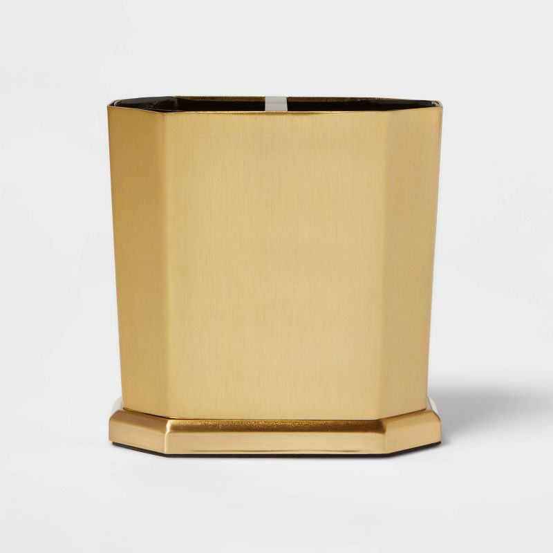 Solid Toothbrush Holder Faceted Gold - Threshold&#8482;, 1 of 5