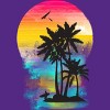 Women's Design By Humans Color of Summer By clingcling Racerback Tank Top - 2 of 3