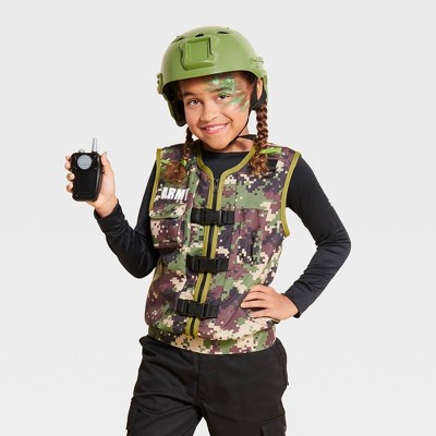 3pc Kids' Army Career Costume Kit - Hyde and EEK! Boutique™