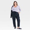 Women's Slim Fit Long Sleeve Scoop Neck Ribbed T-Shirt - A New Day™ - 3 of 3
