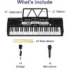 Keyboard Piano, 61 Key Electric Piano Keyboard for Beginners and Kids, with Microphone, Power Supply, Built In Speakers, for Best Christmas Gift - 4 of 4