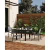 Acekool 2-Piece Stackable Outdoor Dining Chairs Set with Aluminum Frame and Armrests, Lightweight Patio Chairs for Backyard and Garden - 3 of 4