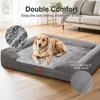 Gimars Orthopedic Ultra Soft Dog Bed with 28D Egg-Crate Foam, Waterproof Lining, Support Bolsters, Washable Cover & Non-Slip Base for Puppy & Senior - 3 of 4